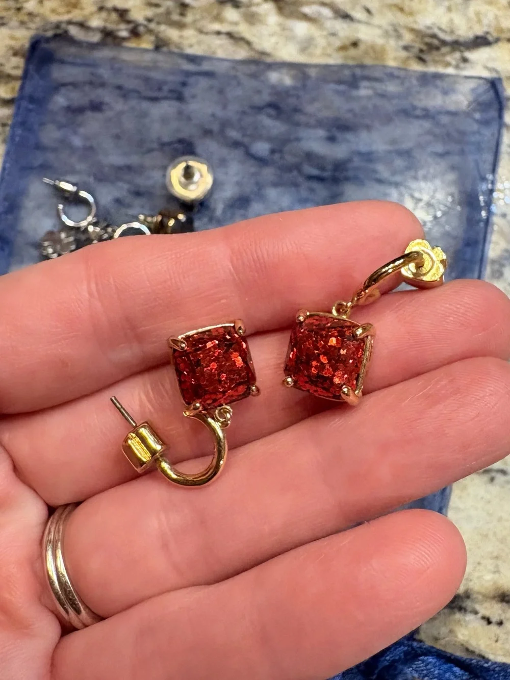 4 pair earrings